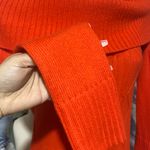 Say What? Say What Orange Sweater Midi Dress-Cold shoulder Cowl neck dress women size M Photo 4