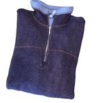 Patagonia  Women’s 1/4 Zip Henley‎ Sweater Wool Blend Size Large Purple Photo 4