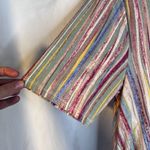 BCBG Generation Colorful Striped Tshirt Dress Short Sleeve Mod Size Medium Photo 3