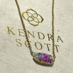 Kendra Scott  Elisa Pendant Necklace in Fuchsia Kyocera Opal Photo 0