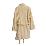 Charlotte Cozy Sherpa Ivory Cream Comfort Belted Bathrobe Size Large White Photo 1