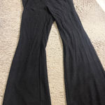 Torrid  Black Glittery New Years Pull-On Flare Stretch Lurex Pants - size 1 Photo 0