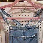 H&M  Denim Overalls Distressed Ripped Light Wash Blue Jeans Size 6 Photo 8