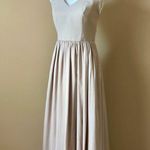 WHITE BY VERA WANG | Blush Halter Gown Sz 0 Pink Photo 3