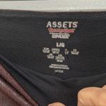 Spanx Assets by SPANX Burgundy Colored Leggings Size Large Shimmery Red Photo 3