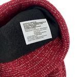 Juncture Womens Knit Hat Beanie New Red Metallic Silver Photo 4