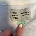 Anthropologie  Babydoll Long Sleeve Top Cream V Neck Buttons Size Medium Photo 3