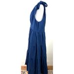 House of Harlow 1960 Blue Tired Linen Tie Strap Dress Size Large Photo 3