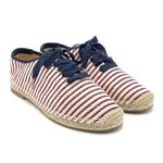 Joie NWT  Corston Espadrille Sneaker Navy Red Cream Gold Women’s 38.5 US 7.5-8 Photo 6