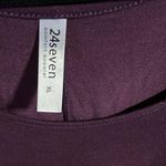 Stretchy tunic 24Seven xl scoop neck 3/4 sleeve with full ruffle swing bottom Purple Photo 3