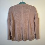 Natural Reflections Natural Cable Knit Pullover Sweater Womans Small Beige Photo 8