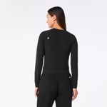 FIGS  Ribbed Longsleeve Underscrub in Black, Size Large Photo 6