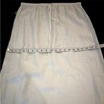 J.Jill White 100% Linen Embroidered Eyelet Costal Summer Maxi Skirt Size Medium Photo 7