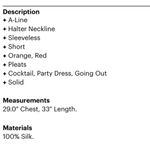 Halston Heritage Orange Silk Fit & Flare Dress Womens 0 Quiet Luxury Mini Formal Photo 6