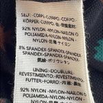 Free People  Black Wildflower Floral Short Sleeve Mesh Blouse Photo 5