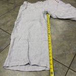 J Jill Womens Grey White Striped Love Linen Pant Sz XL Lagenlook Coastal Boho Photo 7