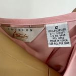 VINTAGE Fashion Attitudes US 12 80’s Pastel Pink Embroidered Floral Tank Top Photo 4