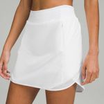 Lululemon NWT  Hotty Hot High-Rise Skirt *Long White Size 6 Golf Tennis Photo 1