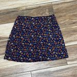 Madewell  black floral short skirt Photo 1