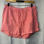 Gap Women's Coral pull on Shorts medium drawstring Photo 0