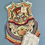 Marie Oliver NWT Armory Rainforest Crochet Linen Blend Tank Top Photo 7