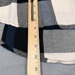 Life Flannel Women Large Black White Blue Buffalo Check Lightweight Button Shirt Photo 4