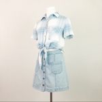 Universal Threads Universal Thread Tie-Hem Plaid Top in Blue | Size XS Photo 1