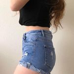 ZARA blue denim shorts Photo 2