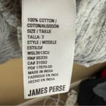 James Perse Standard Black White Heathered Long Sleeve Tee US Large Womens Photo 4