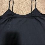 One Step Up Black Spaghetti Strap  Tank Top Photo 3