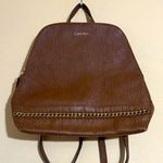 Calvin Klein  Brown Zip Around Backpack purse Photo 0
