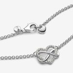Pandora  Sparkling Infinity Heart Collier Necklace Sterling silver NEW w/dust bag Photo 1