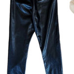 Wilfred Vegan Leather Leggings Black Pants Stretchy Sculpts High Rise Small EUC Photo 0