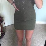 Off The Shoulders Dress Green Size L Photo 2