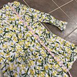 Pomander Place Palmetto Garden Kenzo Long Sleeve Mini Dress Floral Medium M Blue Photo 15