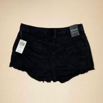 Hot Topic Blackheart Black Destructed High-Waisted Jean Shorts Photo 1