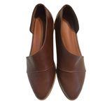 Boutique Brown Faux Leather Boots Booties with Cutout Sides Size 8 New Photo 1