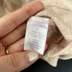 Hudson Bay light beige peach short sleeved shirt ruffle detail women's size S Photo 3