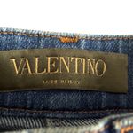 Valentino Jamaica Butterfly Denim Shorts Blue Medium Wash Size‎ 24 NWT Photo 7
