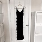 BHLDN  Jia Bias Cut Ruffled V Neck Gown Photo 3