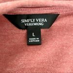 Vera Wang Simply Vera  pinkish long sleeved shirt with white layer underneath Photo 7