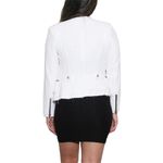 Gibson  Raw Edge Tweed Blazer Off White & Black Medium / M Photo 9