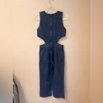 3x1 Revolve x NWOT Grayson Cross-Front Cutout Denim Jumpsuit Size S Photo 3