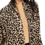 Lulus Fashionably Fierce Beige Leopard Print Denim Jean Jacket Size Small NEW Photo 6