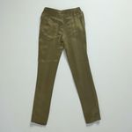 Rebecca Minkoff  XS Olive Green Satin Silk Drawstring Pant Stretch Relaxed Resort Photo 2