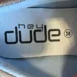 Hey Dude NWOT  Brown Tan Slip On Loafer Shoes with Leopard Accent Photo 5