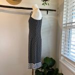 Joseph Ribkoff  Blackc & White Polka Dot Mod One Shoulder Dress Size 4 Photo 2