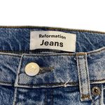 Reformation Size 26 Camilla High Rise Zip Hem Jeans Western Organic Cotton Denim Photo 3