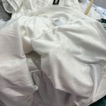 INA NWT White Ruffle/Short Sleeve Scoop Neck Midi Lace Drop Waist Dress Sz Small Photo 11