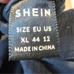 SheIn size xl/12 black Button-Up Dress pockets 100% cotton gauze Beachy coastal Photo 1